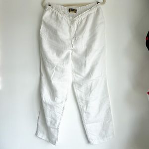 White Linen Slacks